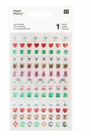 Autocollants mignons Gel Chingu, 1 feuille - Paper Poetry Dernier Modèle