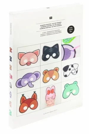 Diamond Painting 8 Masques animaux - Rico Design Seulement Aujourd'hui