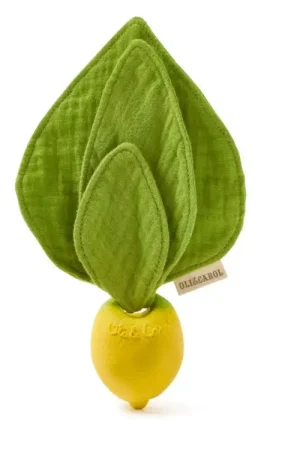 Achat Immédiat Doudou et anneau de dentition citron bébé - Oli & Carol