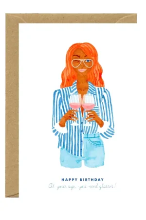 Offre Exclusive Carte Happy Birthday You Need Glasses - ATWS
