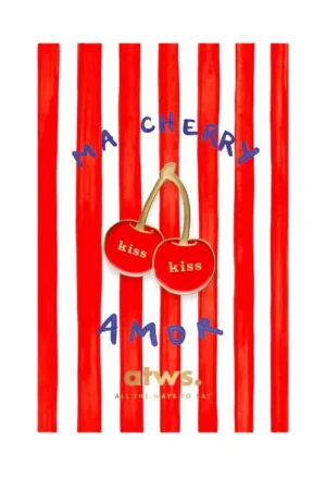 Pin's Cerises Kiss Kiss - ATWS Nouvelle Collection