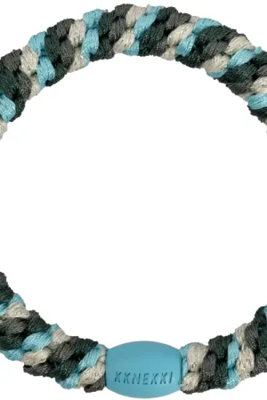 Élastique cheveux Mix turquoise jungle pailleté - Kknekki Soldes