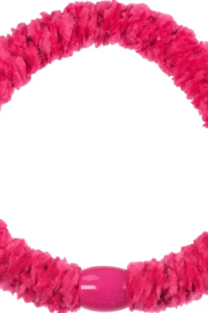 Prix Promo Élastique cheveux Velours Rose fuchsia - Kknekki