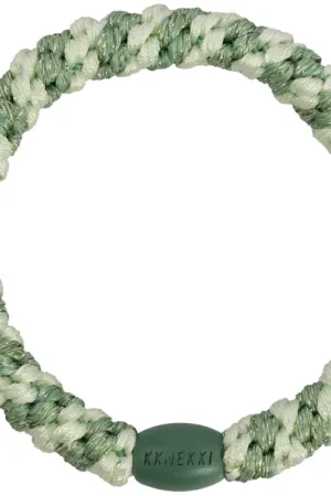 Jusqu'à Épuisement Des Stocks Élastique cheveux Rayures pistache menthe pailleté - Kknekki