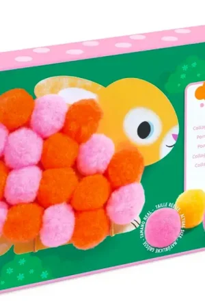 Achat Immédiat Collage de pompoms Animaux - Djeco