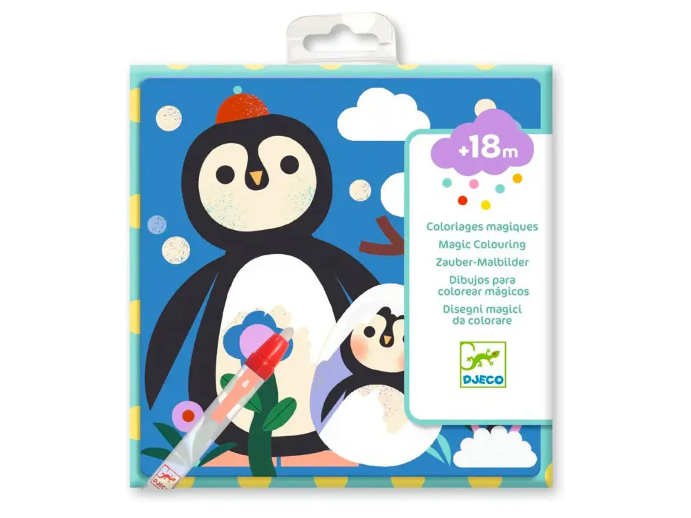 Seulement Aujourd'hui Coloriages magiques - Coucou caché maman-bébé du monde - Djeco