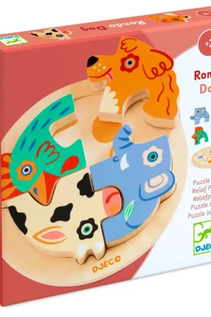 Expédié Aujourd'hui Puzzle relief bébé Rondo Dog - Djeco