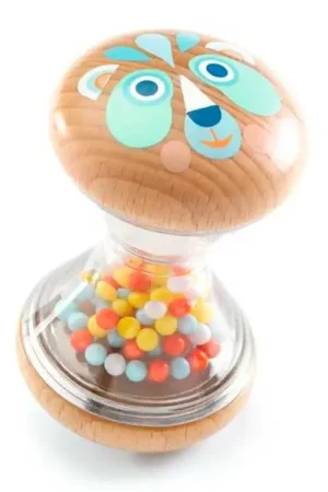 Hochet bébé en bois Baby Sabli - Djeco Haute Qualité
