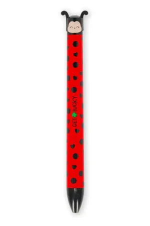 Dernière Chance Stylo bicolore Click & Clack Coccinelle - Legami