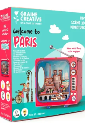 Produit De Marque Maquette 3D Bois Tv Paris - Graine Créative