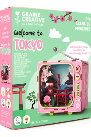 Maquette 3D Bois Tv Tokyo - Graine Créative Prix Cassé