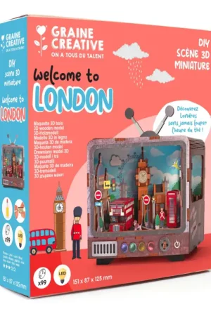 Offre Spéciale Maquette 3D Bois Tv Londres - Graine Créative