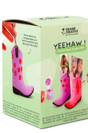 Usine Directe Kit 2 Bottes Céramique à peindre Yeehaw ! - Graine Créative