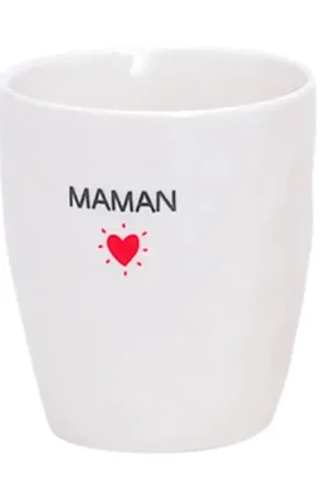 Gobelet message coeur rouge - Maman opjet Promotion Saisonnière