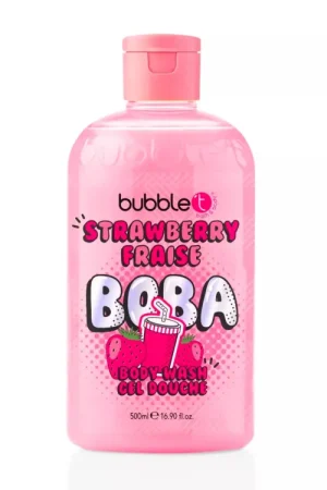 Meilleur Prix Gel Douche Thé Boba à la Fraise (500ml) - Bubble T Cosmetics