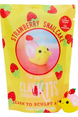 Must-Have Kit de pâte polymère auto-durcissante - L'escargot à la fraise