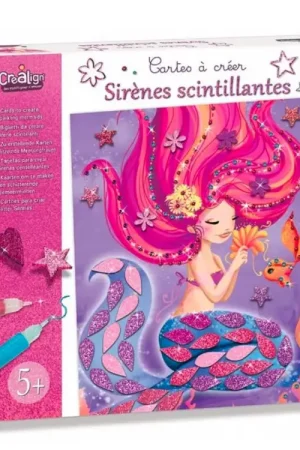 Coffret Cartes à créer, Sirènes scintillantes - Créa'Lign Nouvelle Collection