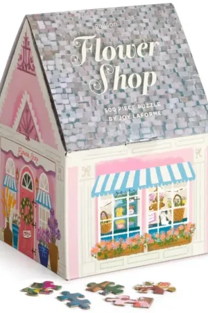 Retour Gratuit Puzzle Flower Shop par Joy Laforme - 500 pièces - Galison