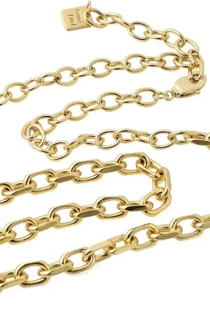 Usine Directe Collier chaîne câble 57,1 cm - laiton doré à l’or fin