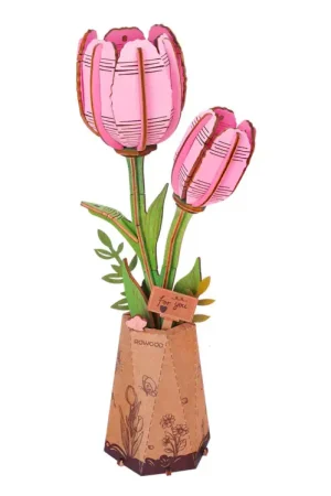 Acheter En Ligne Maquette tulipe rose miniature - Rowood