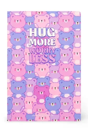 Expédié Aujourd'hui Cahier ligné Teddy Bears A5 Hug More - Legami