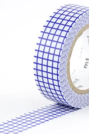 Prix Choc Masking Tape MT Motif quadrillage bleu - Scrapbooking