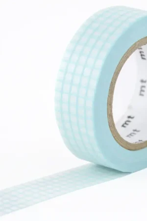 Prix Réduit Masking Tape MT Motif quadrillage aqua - Scrapbooking