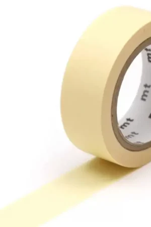 Bon Plan Masking Tape MT Uni pastel jaune sunflower - Scrapbooking