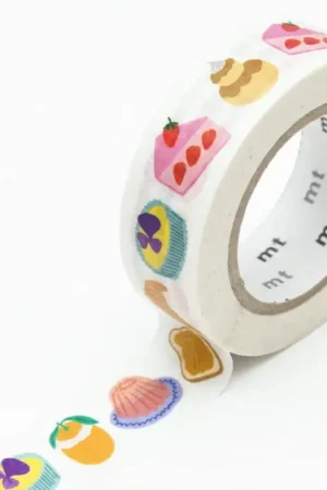 Paiement Sécurisé Masking Tape MT x Lea Maupetit desserts Scrapbooking - 1,5 cm x 5 m