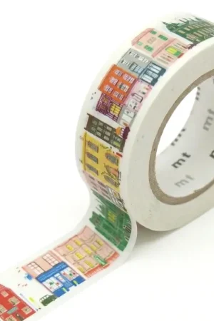 Commander Maintenant Masking Tape MT x Polly Fern Ville scrapbooking - 1,5 cm X 5 m