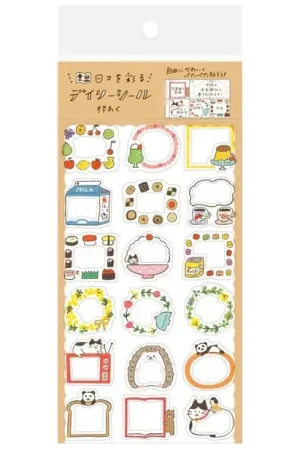 Planche de 18 stickers planner - Jolis cadres Solde