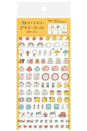 Planche de 97 stickers planner - Icônes du quotidien Offre Exclusive