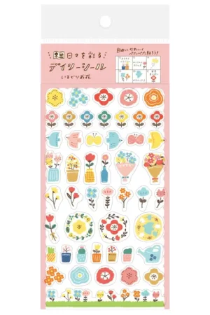 Offre Du Jour Planche de 48 stickers planner - Fleurs
