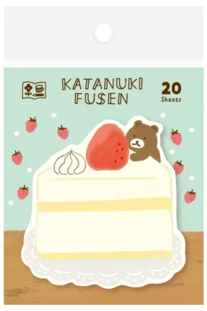 Vente Directe Notes adhésives japonaises - Gâteau et ours gourmand - Watashi-Biyori