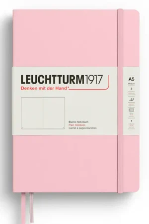 Carnet de notes Leuchtturm A5 à couverture rigide - rose poudre - pages blanches Commande En Gros