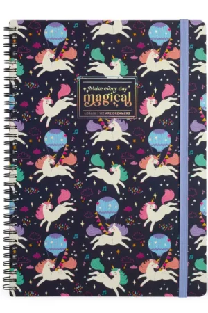 Quantité Limitée Carnet Licorne à Spirales A4 Maxi - Legami