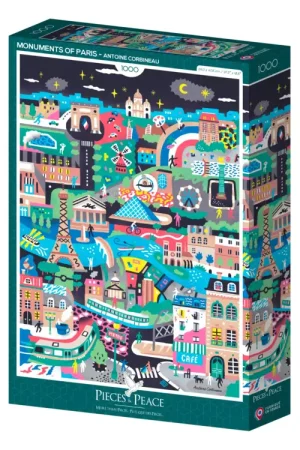 Puzzle Monuments de Paris 1000 pièces - Pieces & Peace Commander Vite