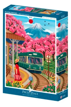 Meilleur Prix Puzzle 500 pièces Fuji Blossoms- Pieces & Peace