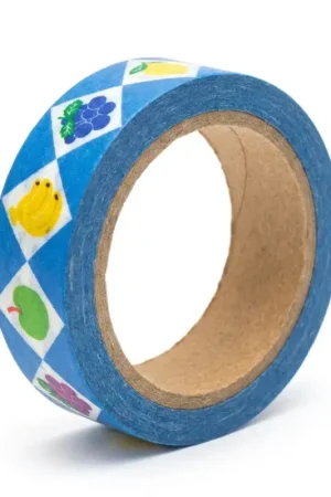 Prix Choc Masking Tape Verger bleu - 10 mètres - Fruit fries Design Lab