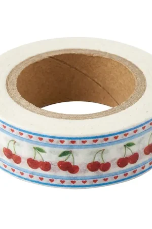 Masking Tape Lovely Cherry 10 mètres - Fruit Fries Design Lab Achat Immédiat