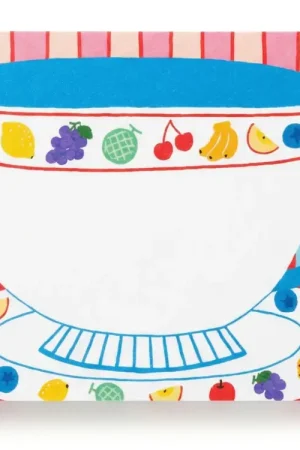 Pas Cher Mini bloc memo tasse vintage - Fruit fries Design Lab