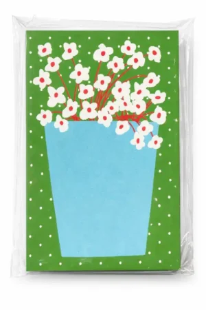 Acheter Direct Mini bloc memo fleurs blanches - Fruit fries Design Lab