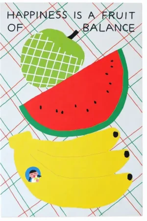 Commander Maintenant Carte postale Fruit of balance - Fruit Fries Design Lab