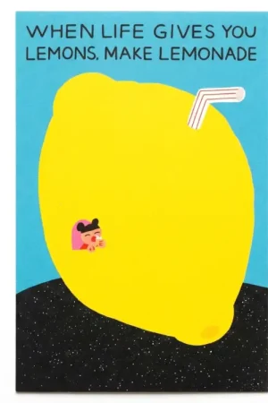 Solde Carte postale Make lemonade - Fruit Fries design Lab