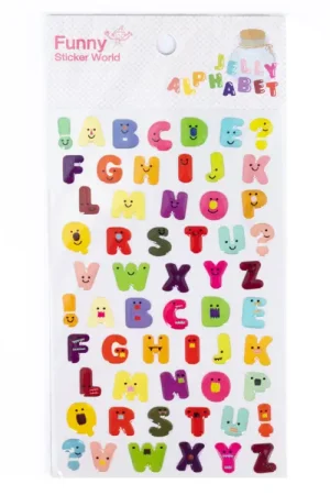 Stickers alphabet Jelly Retour Gratuit