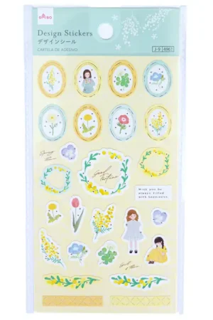 Stickers design motif mimosa Meilleur Choix