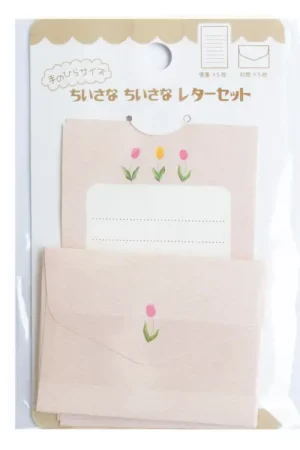 Set mini enveloppe et lettres - tulipe rose Top Vente