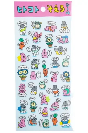 Prix Promo Stickers rose fluo lapin rigolo