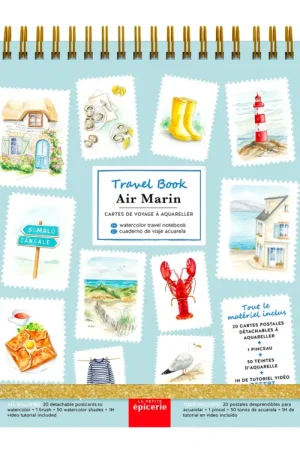 Satisfait Ou Remboursé Travel Book - Carnet aquarelle - thème Air Marin