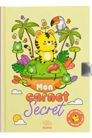 Mon Carnet Secret et son Porte-Clé Tigre - Auzou Vente Directe